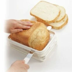 Akebono Freshly Baked Bread Slicer With Crumb Catcher -Global Kitchen Japan Shop akebono freshly baked bread slicer with crumb catcher bread slicers 23345051791
