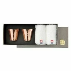Asahi Copper Guinomi Sake Cup 65ml -Global Kitchen Japan Shop asahi copper cold sake guinomi cup 65ml set of 2 cups 2 towel gift boxed cne983 copper drinkware 25351751119