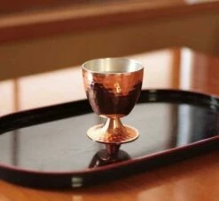 Asahi Copper Double-Wall Cold Sake Goblet 58ml -Global Kitchen Japan Shop asahi copper double wall cold sake goblet 58ml copper drinkware 25245532431