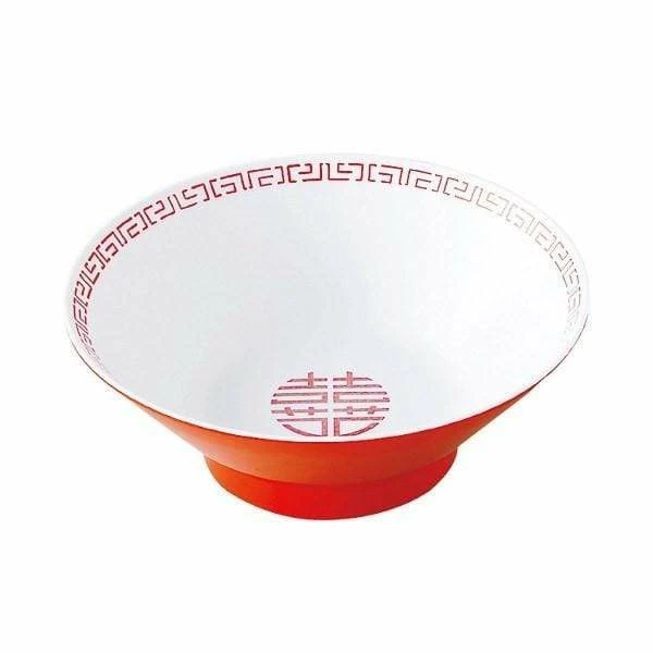 ENTEC Zuishou Melamine Double Happiness Ramen Noodle Bowl 920ml 1 ENTEC Zuishou Melamine Double Happiness Ramen Noodle Bowl 920ml