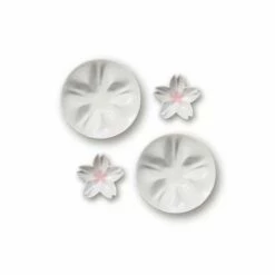 Hiracle Sakura Porcelain Plates Set -Global Kitchen Japan Shop hiracle sakura porcelain plates set 3 colours white 2pcs plates 7502484209747