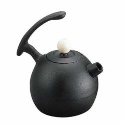 Ikenaga Cast-Iron Contemporary Design Round Tetsubin Kettle