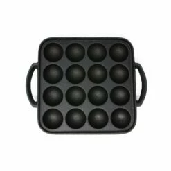 Ikenaga Induction Cast-Iron 16-Ball Takoyaki Pan -Global Kitchen Japan Shop ikenaga induction cast iron 16 ball takoyaki pan takoyaki pans 6918988267603