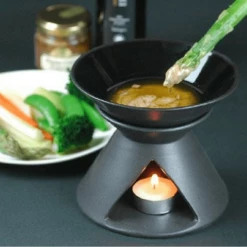 M.STYLE Luce Stoneware Bagna Cauda Fojot Small Fondue Pot -Global Kitchen Japan Shop m style luce hand finished stoneware bagna cauda fojot small fondue pot 4 colours fondue pots 27201420367
