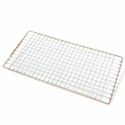 Marujyu Stainless Steel Barbecue Grill Intercrimp Woven Wire Mesh For Hida Konro (Rectangular)