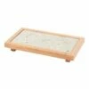 Miranda Style Omoeraku Japanese Cedar Frame Large Oya Stone Plate