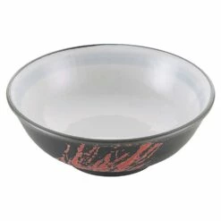 EBM Porcelain Rolled Rim Ramen Noodle Soup Bowl