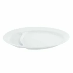 EBM Porcelain Divided Gyoza Plate 23cm