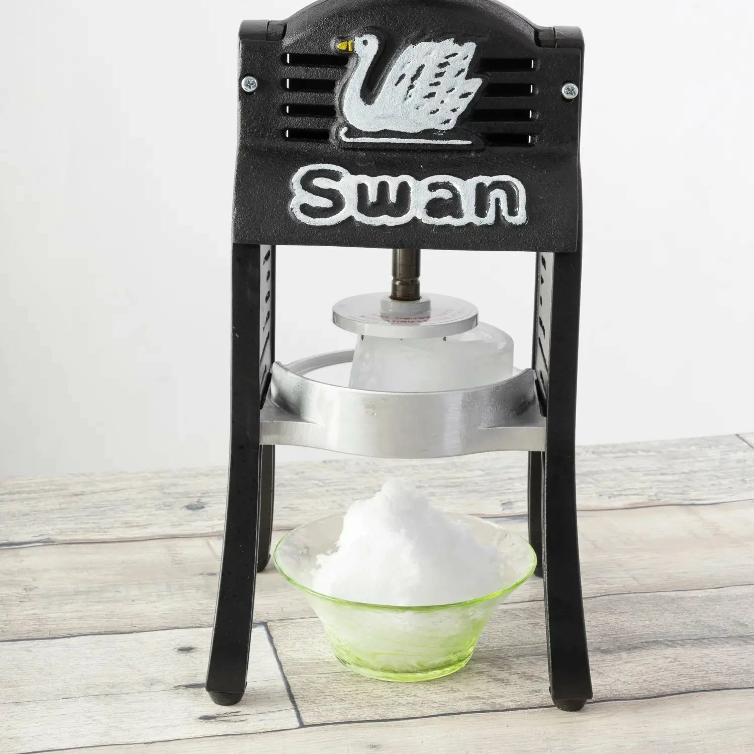 Swan Cast Iron Manual Shaved Ice Machine Black 6 Swan Cast Iron Manual Shaved Ice Machine Black - Image 6