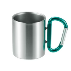 Takeda Stainless Steel Double-Wall Insulated Mug With Karabiner Handle 240ml -Global Kitchen Japan Shop takeda stainless steel double wall insulated mug with karabiner handle 240ml 5 colours green mugs 27376646543
