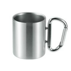 Takeda Stainless Steel Double-Wall Insulated Mug With Karabiner Handle 240ml -Global Kitchen Japan Shop takeda stainless steel double wall insulated mug with karabiner handle 240ml 5 colours silver mugs 27376654415