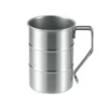 Takeda Stainless Steel Drum Barrel Shaped Travel Mug With Clip Handle 400ml