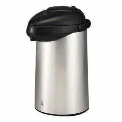 TIGER Non-Electric Stainless Steel Thermal Air Pot Beverage Dispenser With Glass Liner 2.2L