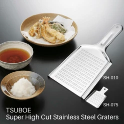 Tsuboe Super High Cut Stainless Steel Coarse Grater -Global Kitchen Japan Shop tsuboe super high cut stainless steel coarse grater graters 28359384463