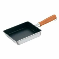 Urushiyama Die-Cast Aluminium Non-Stick Rectangular Tamagoyaki Rolled Omelette Pan 13.5x19cm
