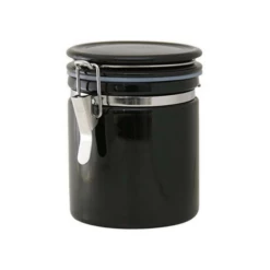 ZERO JAPAN Mino Ware Ceramic Coffee Canister 150/200 -Global Kitchen Japan Shop zerojapan mino ware ceramic coffee canister 150 200 6 colours black coffee 150 height 126mm canisters 1334882271259